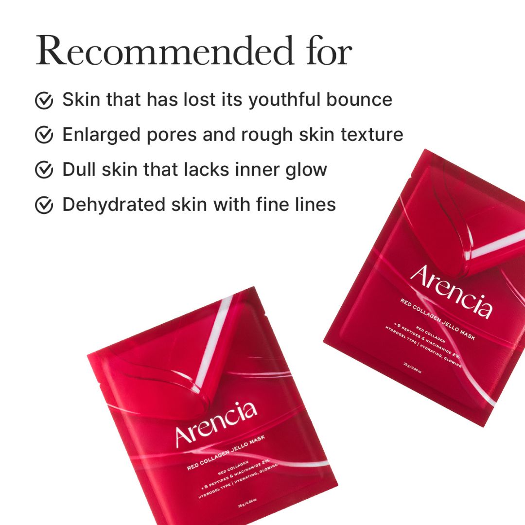 Arencia Red Collagen Jello Mask (4ea x 25g)