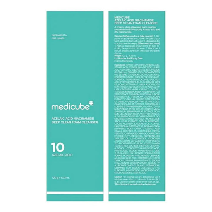 Medicube – Azelaic Acid Niacinamide Deep Clean Foam Cleanser 120g Medicube