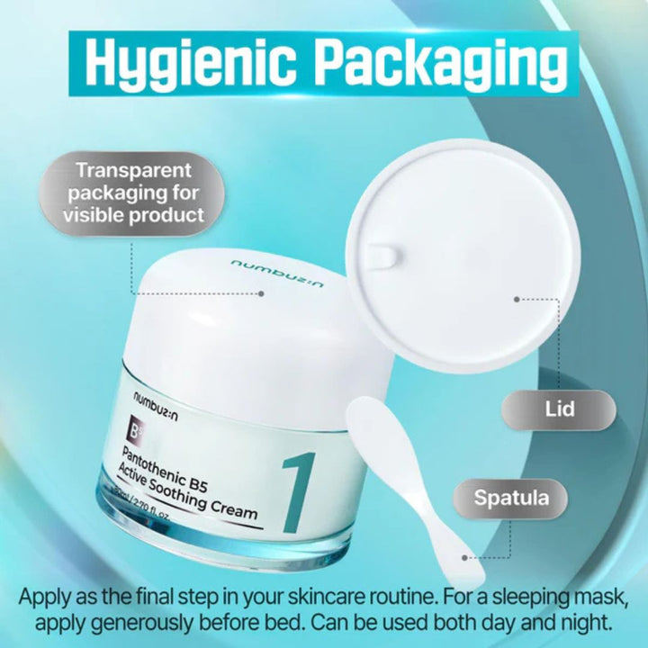 Numbuzin No.1 Pantothenic B5 Active Soothing Face Cream 80ml