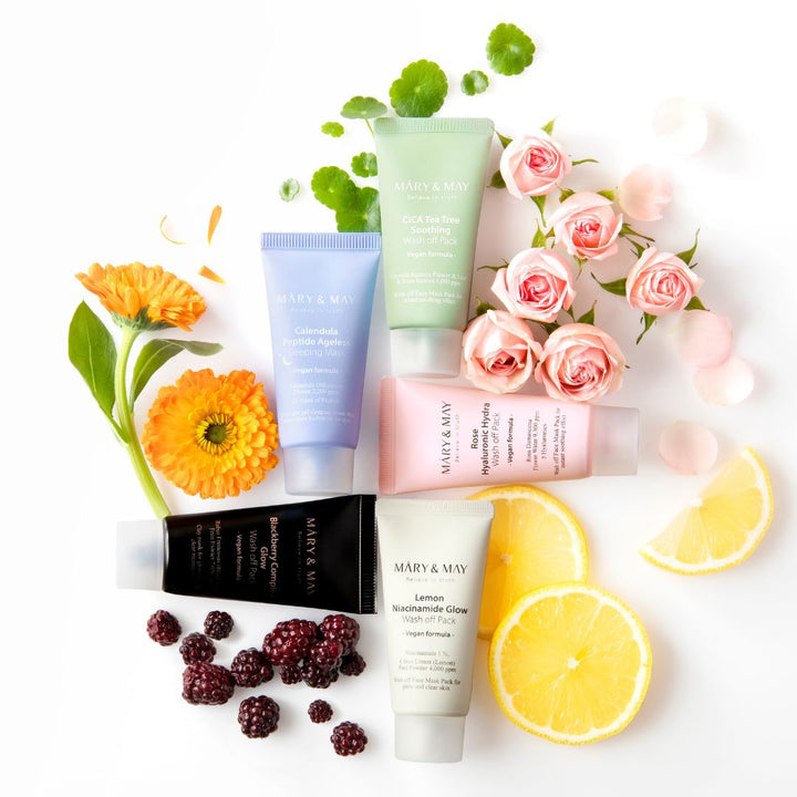 Mary&May Vegan Wash Off Mask Mini Gift Set (30g x5)