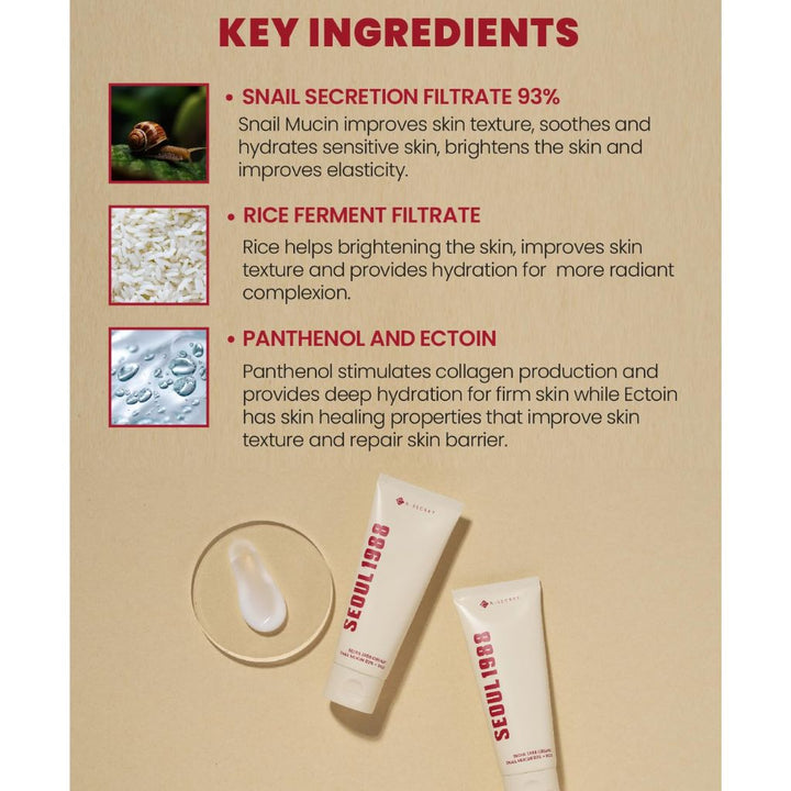 KSECRET - SEOUL 1988 Essence: Snail Mucin 97 Percent + Rice 100ml