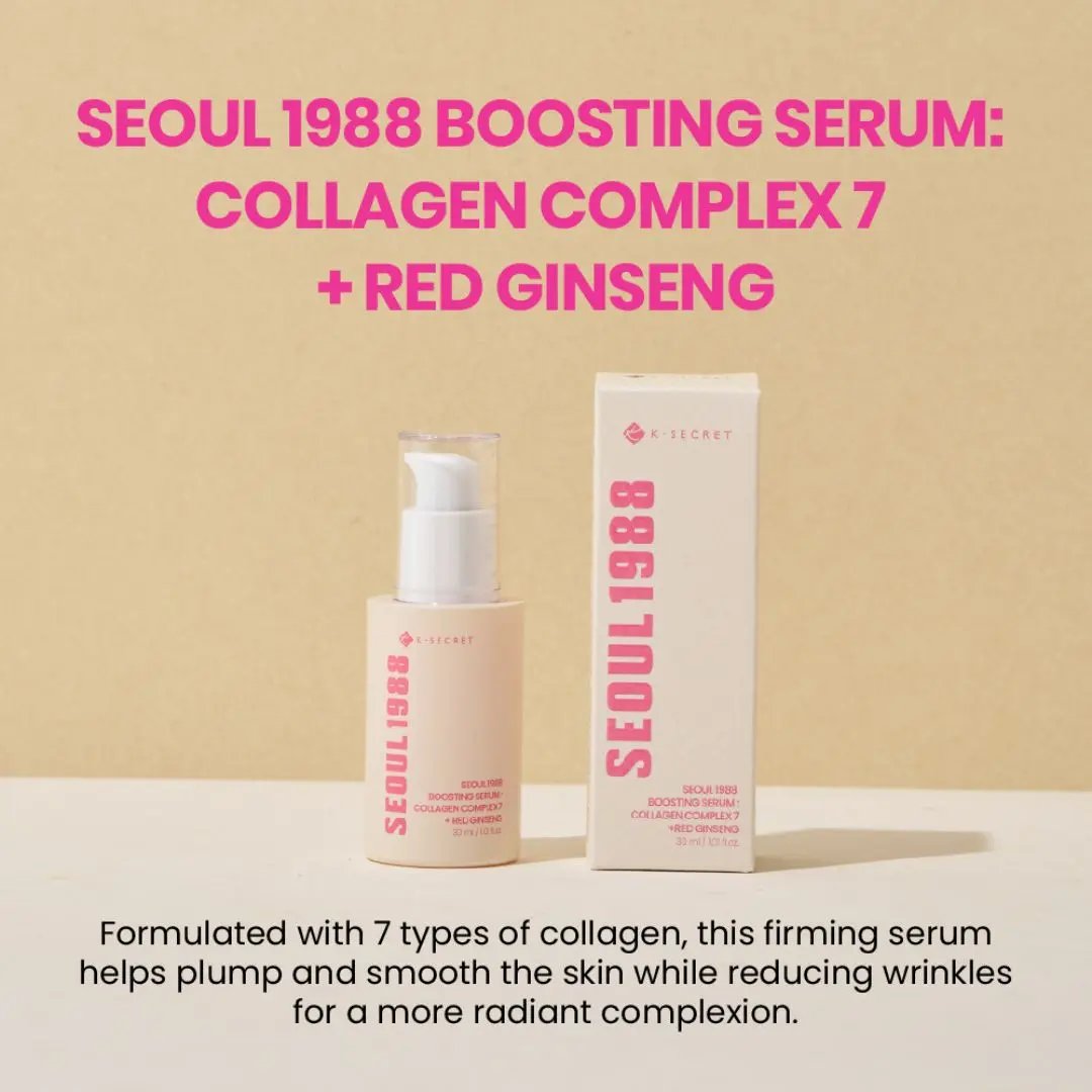 K-Secret - Seoul 1988 Boosting Serum: Collagen Complex 7 + Red Ginseng K-Secret