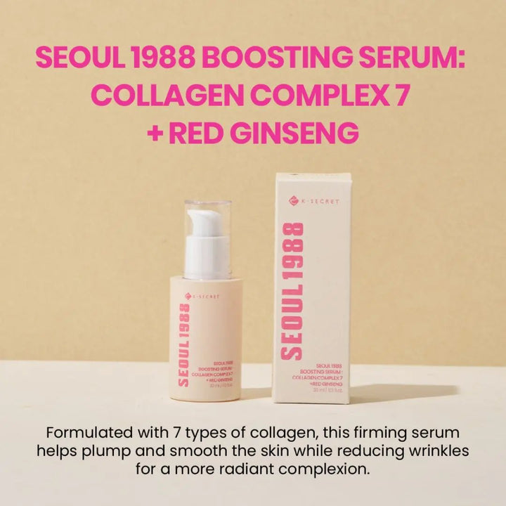 K-Secret - Seoul 1988 Boosting Serum: Collagen Complex 7 + Red Ginseng K-Secret