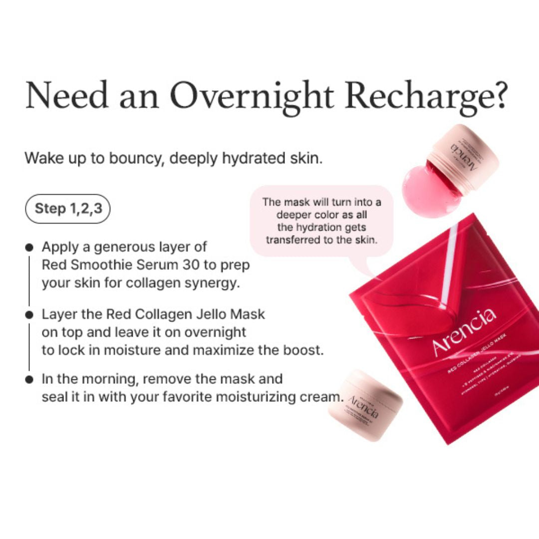 Arencia Red Collagen Jello Mask (4ea x 25g)