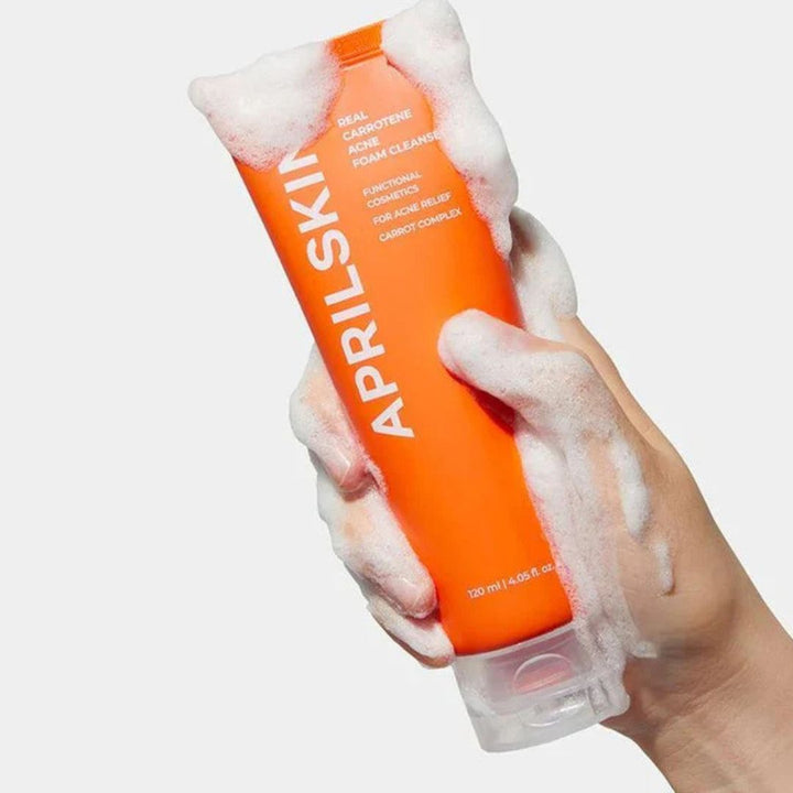 APRILSKIN - Real Carrotene Acne Foam Cleanser 120g