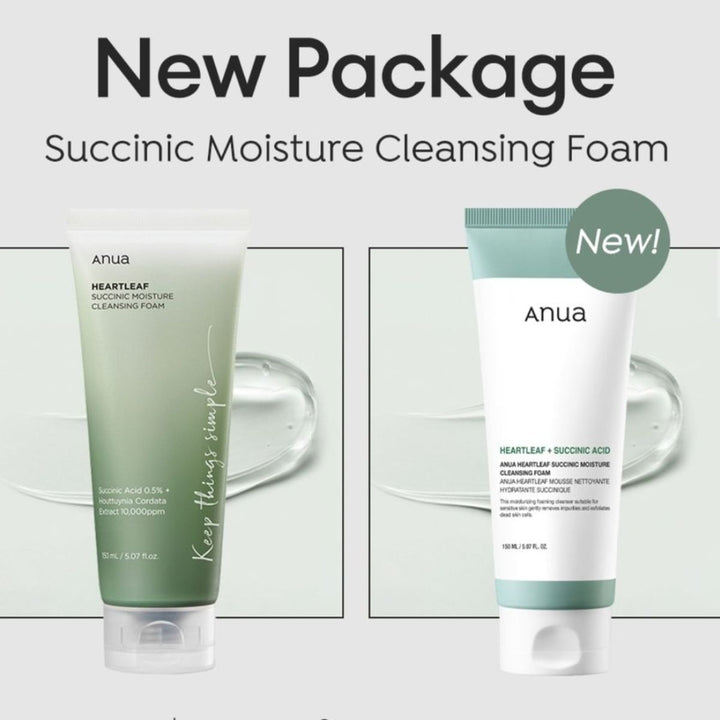 Anua Heartleaf Succinic Cleansing Foam 150ml