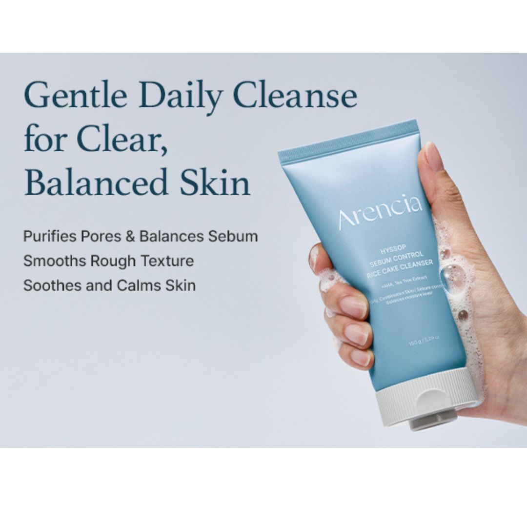 Arencia Hyssop Sebum Control Rice Cake Cleanser 150g