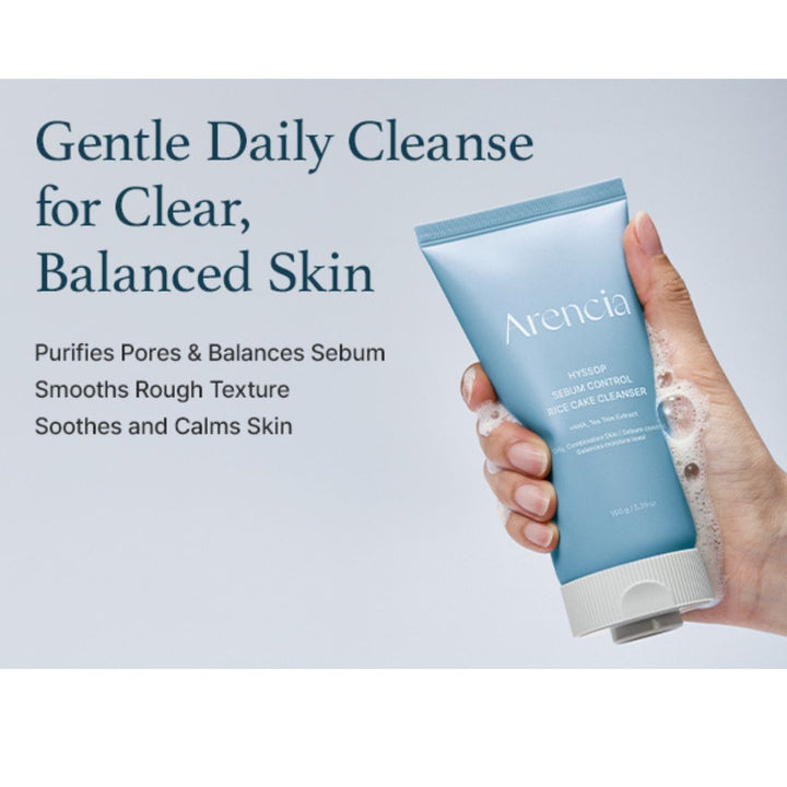 Arencia Hyssop Sebum Control Rice Cake Cleanser 150g