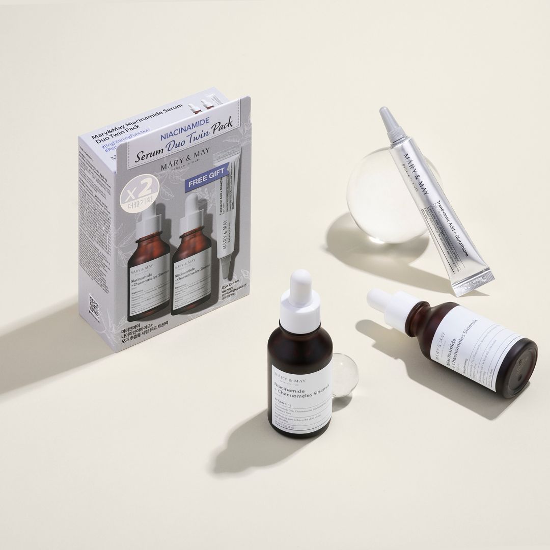 Mary&May Niacinamide Serum Duo Twin Pack (30ml x2 + Eye Cream 12g)