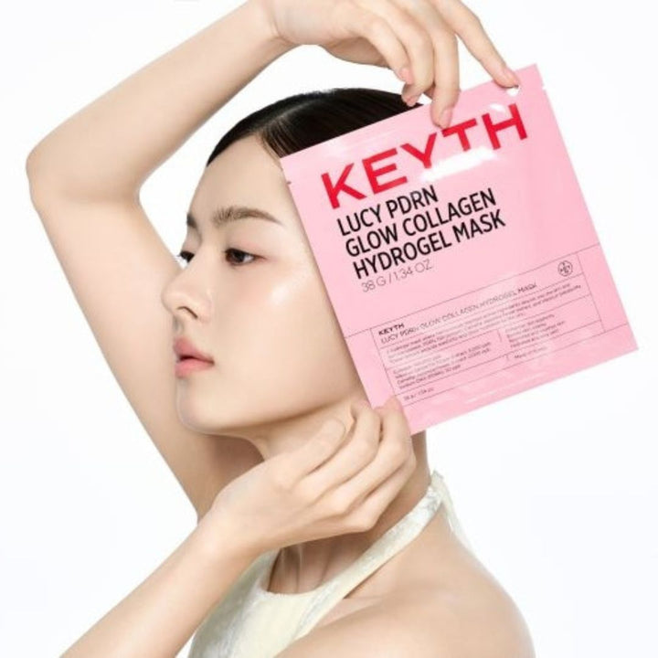 KEYTH - Lucy PDRN Glow Collagen Hydrogel Mask (4 Sheets × 38g)
