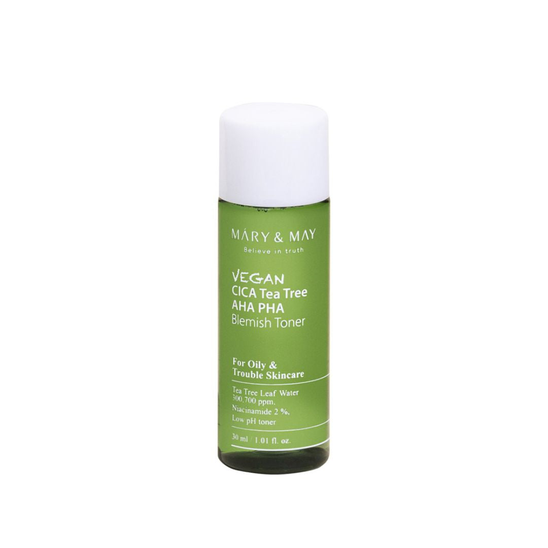 Mary&May Vegan CICA Tea Tree Toner Special Set (200ml+30ml+Eye cream 12g)