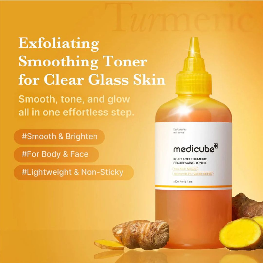 Medicube - Kojic Acid Turmeric Resurfacing Toner 250ml