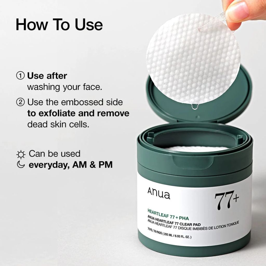 ANUA - Heartleaf 77 Clear Pad (70 Pads)