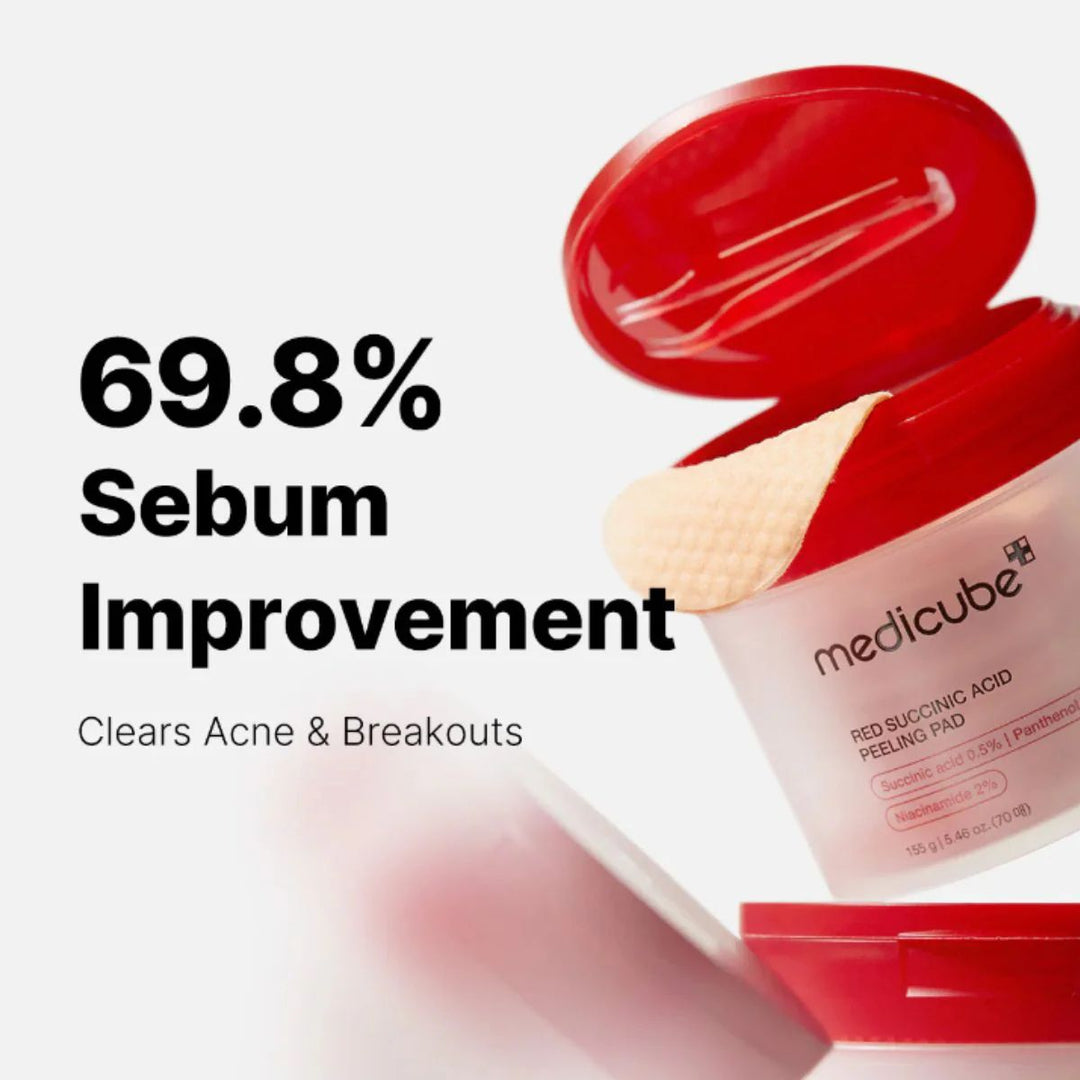 Medicube Red Succinic Peeling Pad 2024 (70ea / 155g)