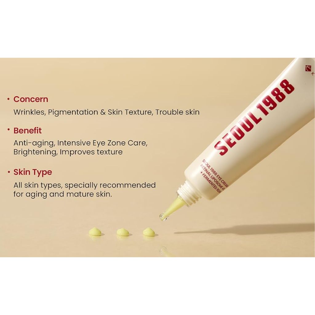 KSECRET - SEOUL 1988 Eye Cream: Retinal Liposome 4 Percent + Fermented Bean 30ml