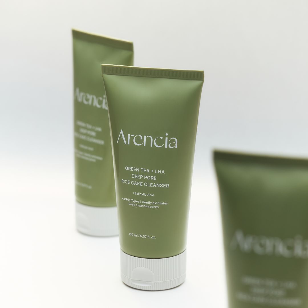 Arencia Green Tea + LHA Deep Pore Rice Cake Cleanser 150ml