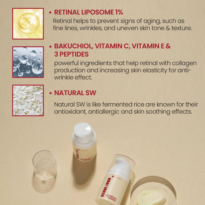 KSECRET - SEOUL 1988 Cream : Retinal Liposome 1% + Fermented Rice