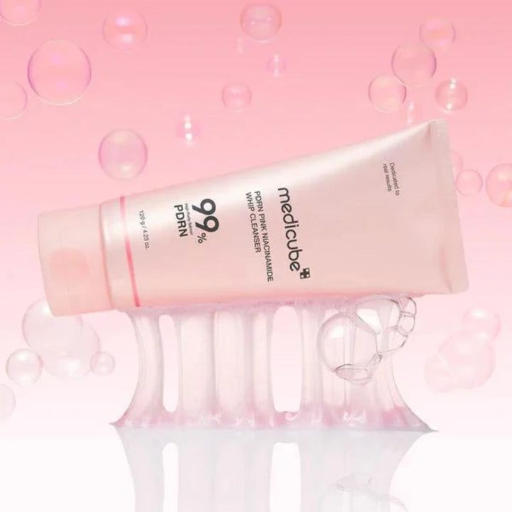 Medicube – PDRN Pink Niacinamide Whip Cleanser 120g