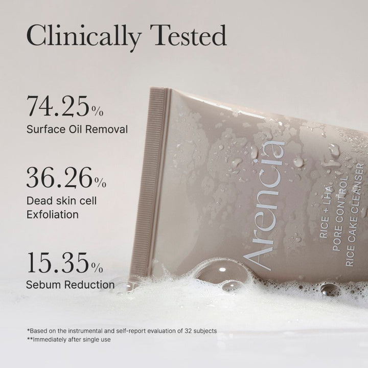 Arencia Rice + LHA Pore Control Rice Cake Cleanser 150g