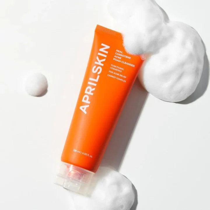 APRILSKIN - Real Carrotene Acne Foam Cleanser 120g