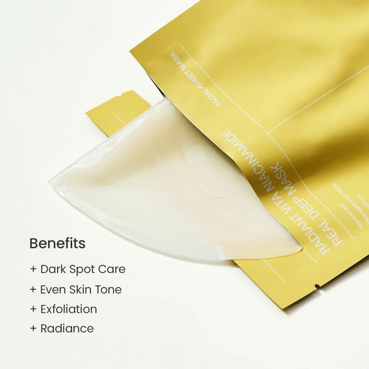 Biodance Radiant Vita Niacinamide Real Deep Mask 1xBox (34g*4ea)