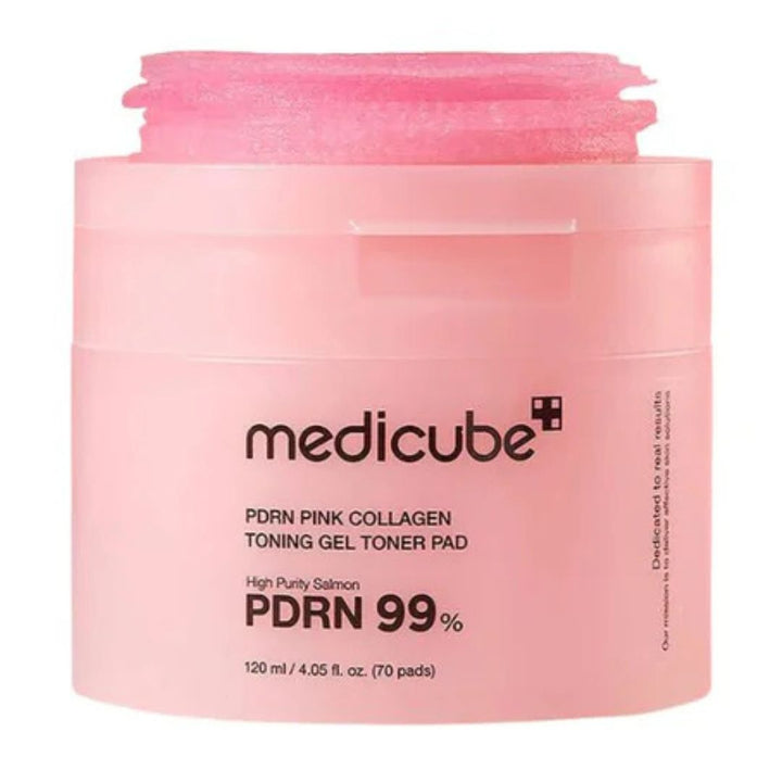Medicube PDRN Pink Collagen Toning Gel Toner Pad 70ea