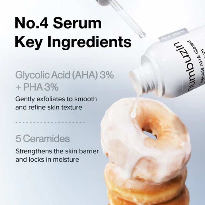 Numbuzin No.4 Ceramide AHA Glazed Skin Prep Serum Mini Kit 1.3ml*10EA