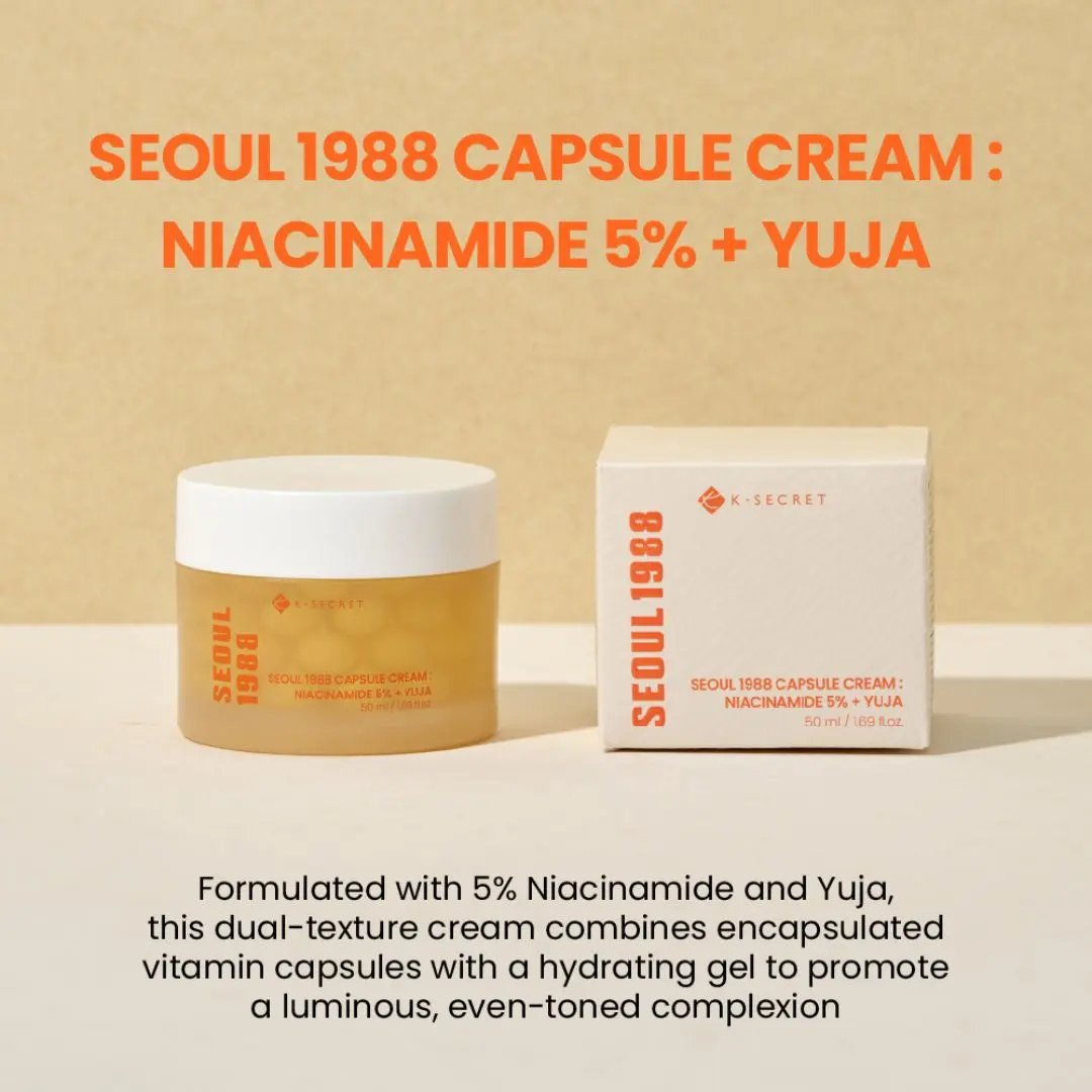 K-Secret - SEOUL 1988 Capsule Cream : Niacinamide 5% + Yuja K-Secret