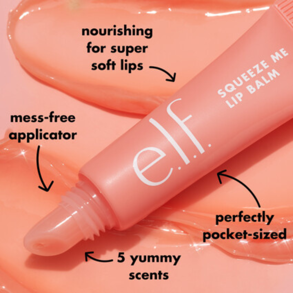 e.l.f. Squeeze Me Lip Balm – Sheer Tint Moisturizing Lip Balm - Homeydew