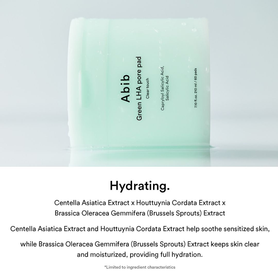 Abib Green LHA Pore Pad Clear Touch (60EA / 210ml)