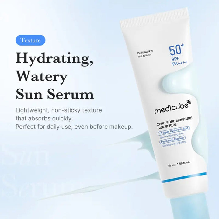 Medicube – Zero Pore Hydrating Sun Serum 50ml