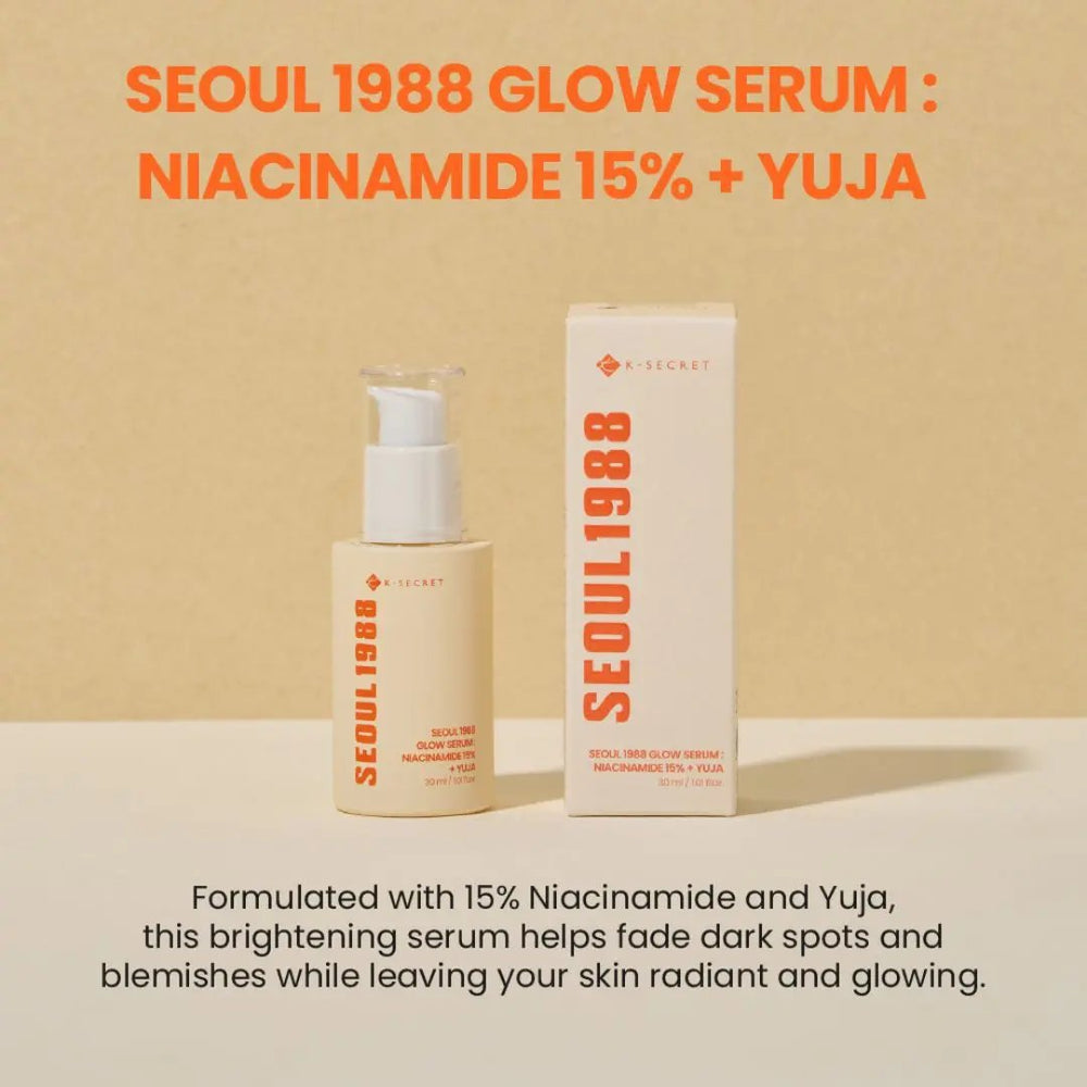 K-Secret - SEOUL 1988 GLOW SERUM : NIACINAMIDE 15% + YUJA K-Secret