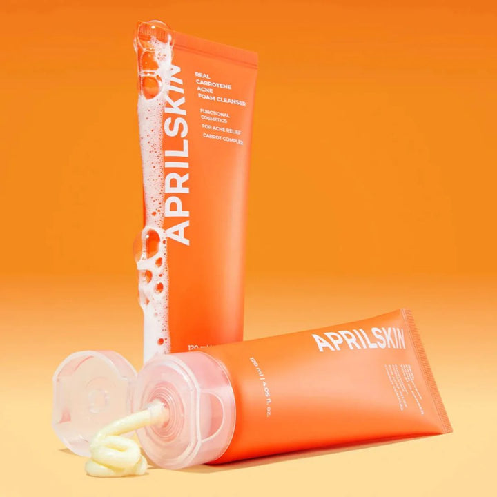 APRILSKIN - Real Carrotene Acne Foam Cleanser 120g
