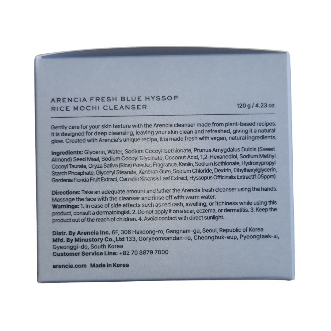 Arencia - Blue Hyssop Rice Mochi Cleanser 120g