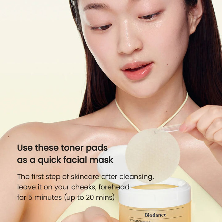 Biodance Vita Niacinamide Gel Toner 60 Pads