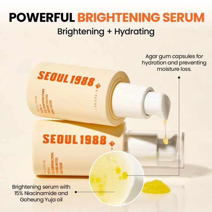 K-Secret - SEOUL 1988 GLOW SERUM : NIACINAMIDE 15% + YUJA K-Secret