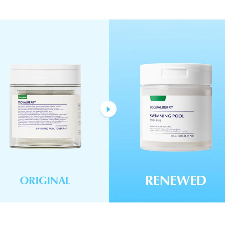 Eqqualberry – Swimming Pool Toner Pads 220ml (70 Pads)