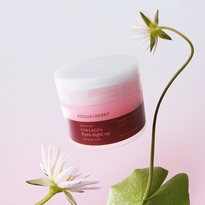 EQQUALBERRY - Collagen Pore-Tight Up Gel Toner Pads