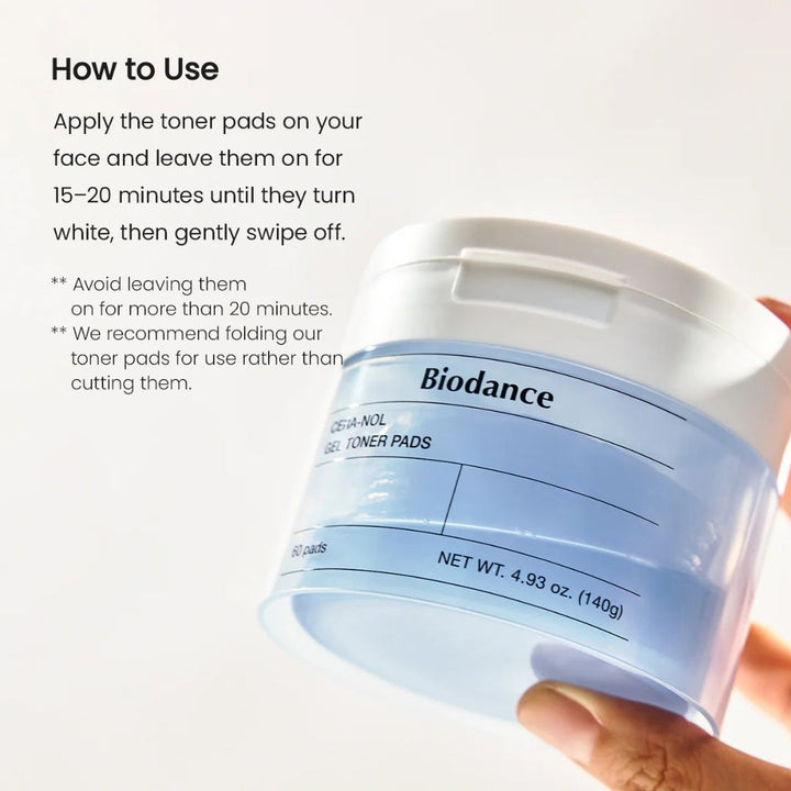 Biodance Cera-Nol Gel Toner Pads 60 Pads