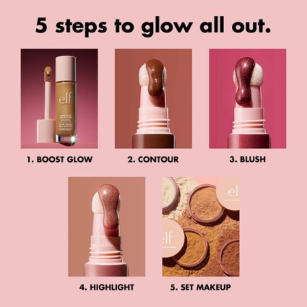 e.l.f - Halo Glow Highlight Beauty Wand - Liquid Gold - Gold for Medium Rich