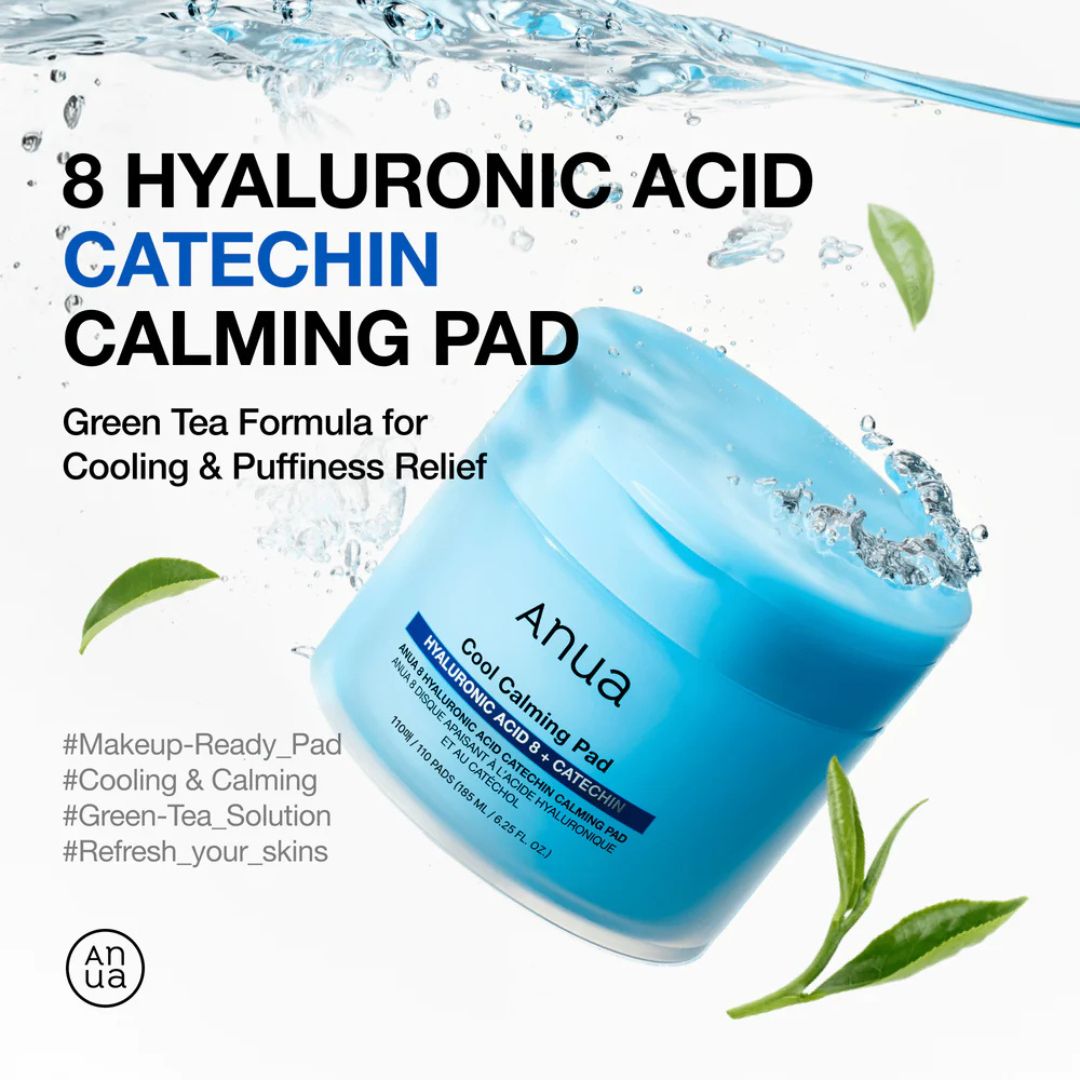 Anua - 8 Hyaluronic Acid Catechin Calming Pad 185ml 110 Pads