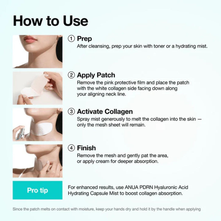 Anua - PDRN Collagen Melting Patch For Neck 4ea