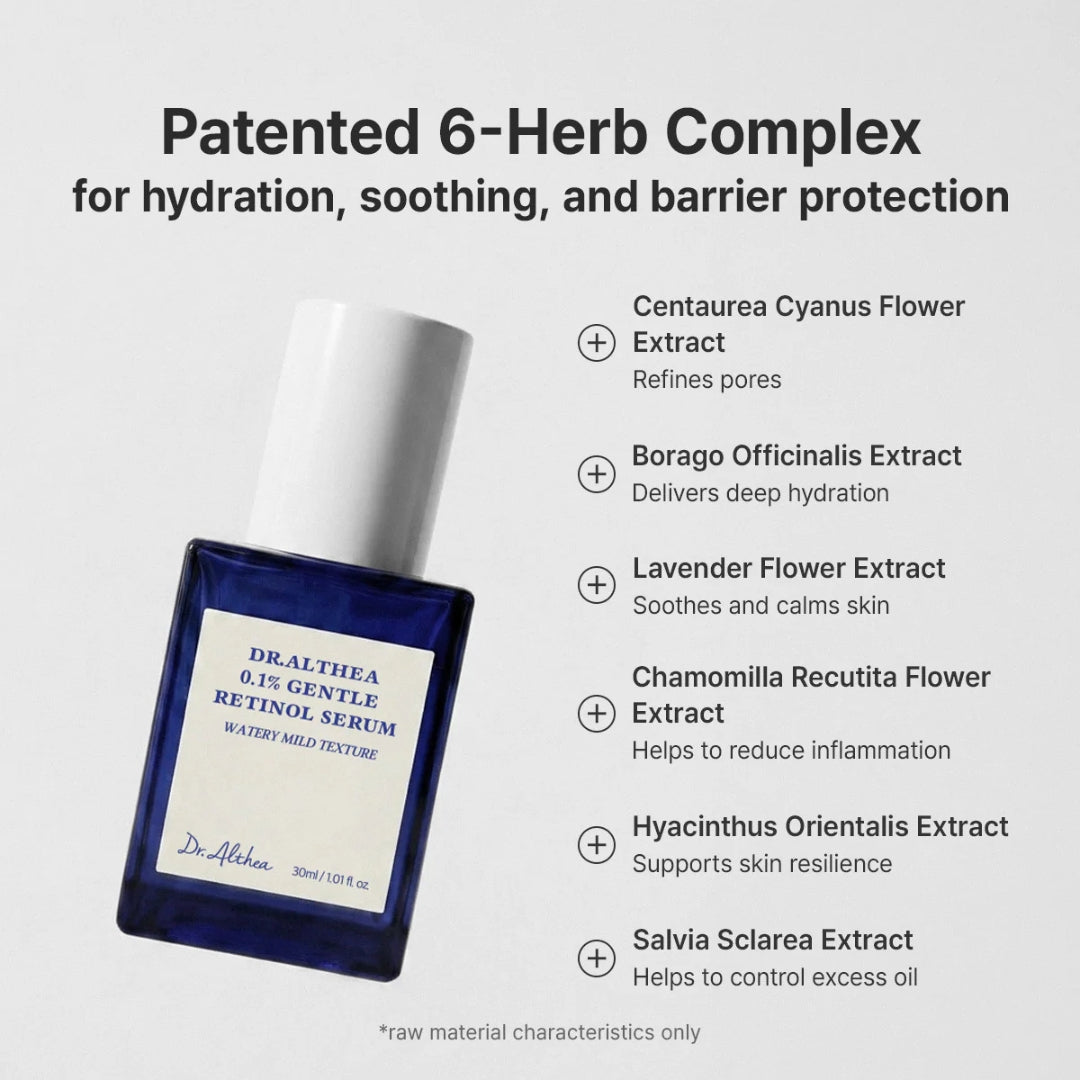 Dr. Althea 0.1% Gentle Retinol Serum 30ml