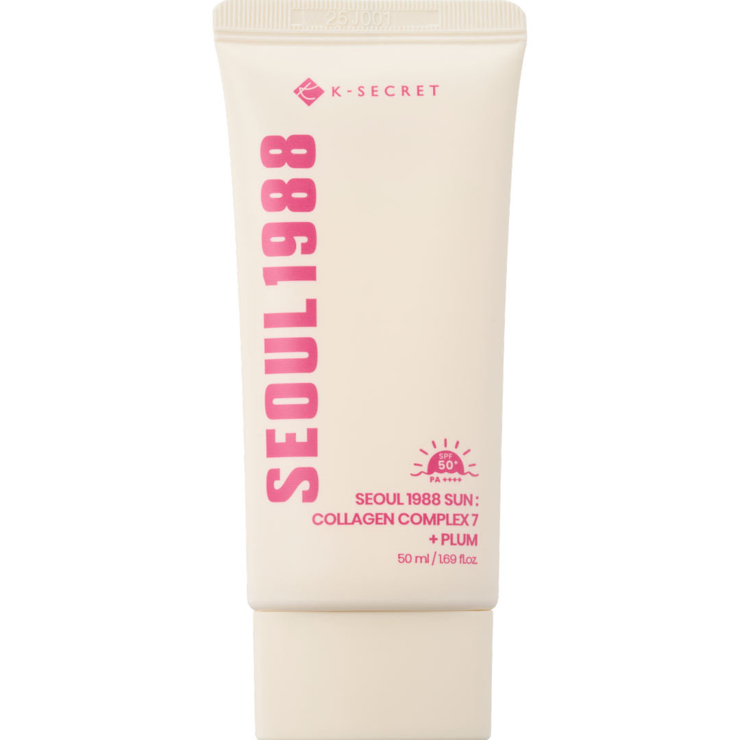 K-SECRET SEOUL 1988 Sun Collagen Complex 7 + Plum SPF50+ PA++++ 50ml