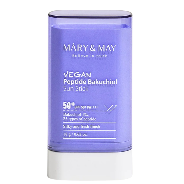 Mary&amp;May - Vegan Peptide Bakuchiol Sun Stick SPF50+ PA++++ 18g