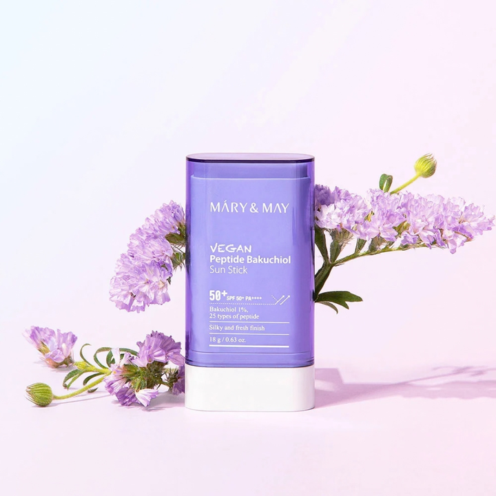 Mary&amp;May - Vegan Peptide Bakuchiol Sun Stick SPF50+ PA++++ 18g