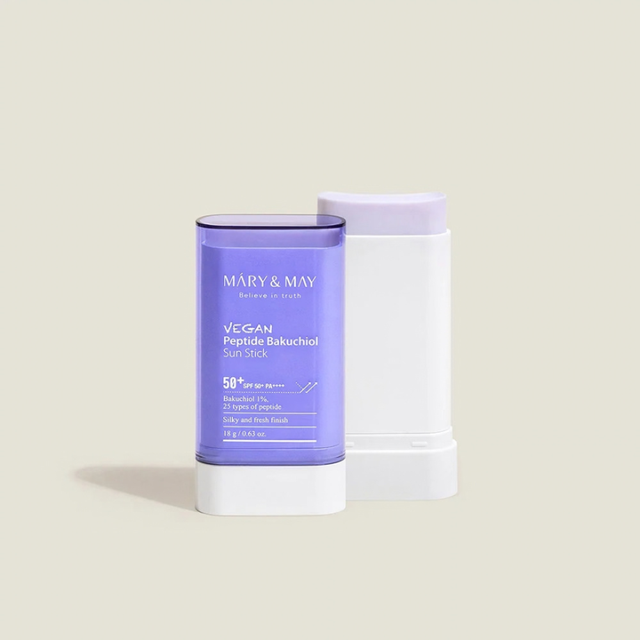 Mary&amp;May - Vegan Peptide Bakuchiol Sun Stick SPF50+ PA++++ 18g