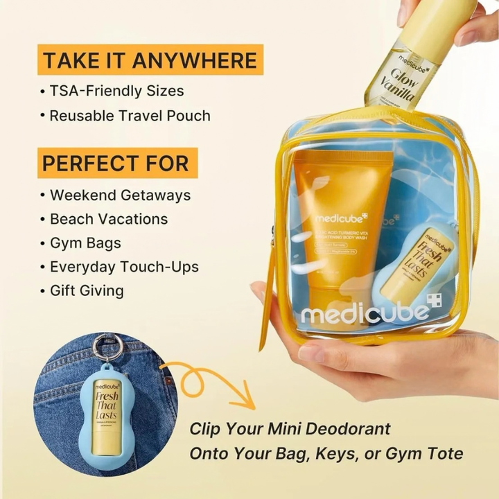 Medicube - Fresh Glow Travel Body Kit 3 Piece