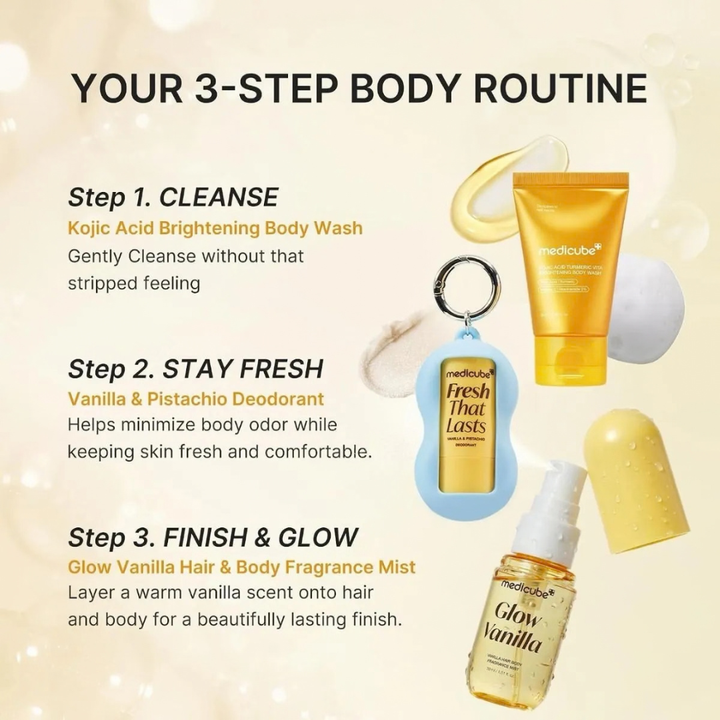 Medicube - Fresh Glow Travel Body Kit 3 Piece