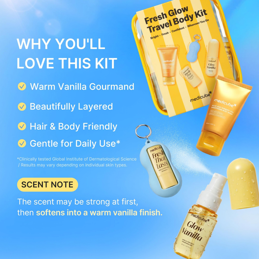 Medicube - Fresh Glow Travel Body Kit 3 Piece